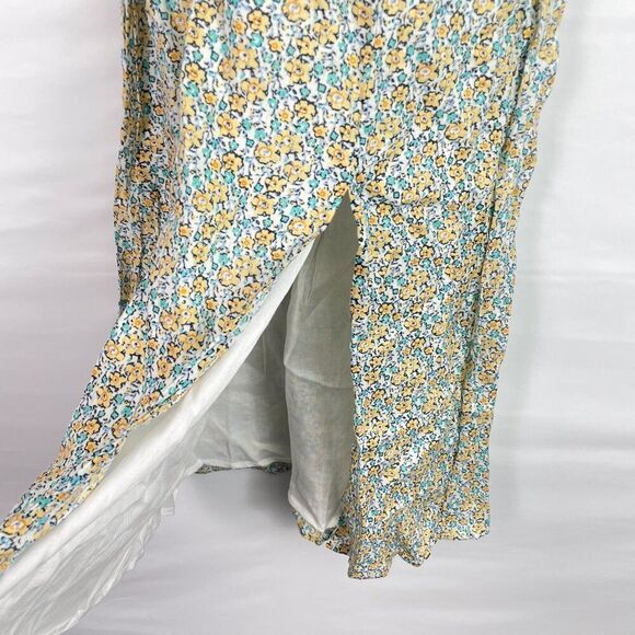 Faithfull the Brand Revolve Terina Linen Midi Dress Sabinosa Floral Print XS - Picture 6 of 8